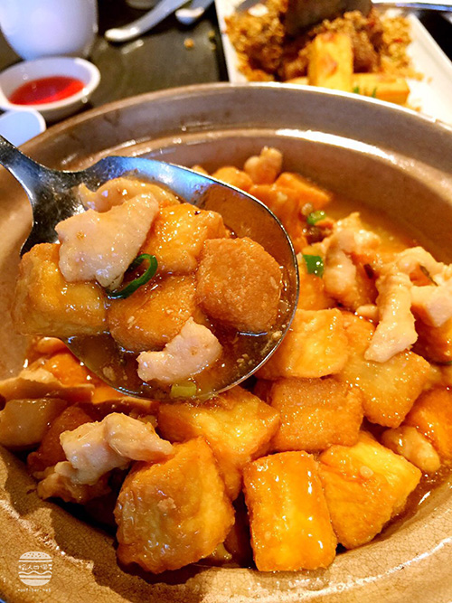 鹹魚雞粒豆腐煲